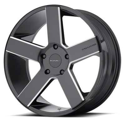 KM690 22X9 6X5.5 G-BLK MILL 30MM