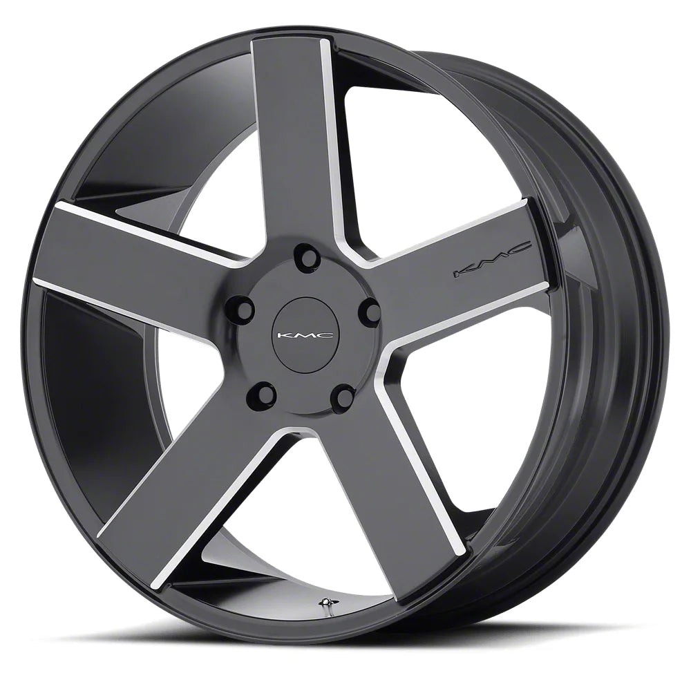 KM690 22X9 6X5.5 G-BLK MILL 30MM