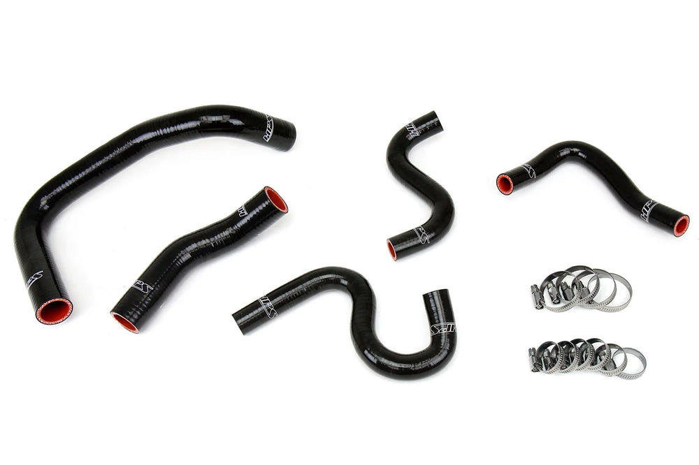 HPS Performance Black Reinforced Silicone Radiator + Heater Hose Kit for Toyota 85-87 Corolla AE86 4A-GEU Left Hand Drive
