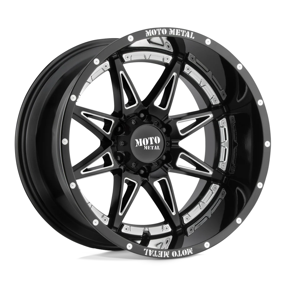 Wheel Pros Moto Metal MO993 18X8.5 5X5.0 G-BLK MILL 18MM MO99388550318