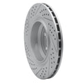 R1 05-23 Chrysler 300 Rear Right Drilled & Slotted Geo-Carbon Rotor
