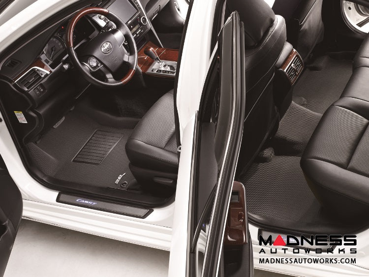 3D MAXpider 2013-2015 Nissan Altima Sedan Kagu 1st & 2nd Row Floormats - Black