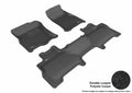 3D MAXpider 2007-2010 Ford Expedition Kagu 1st & 2nd Row Floormats - Black