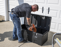 TOOLBOX,CHEST,POLY BK,32-1/8LX14-7/