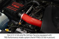 HPS Performance Red Reinforced Silicone Post MAF Air Intake Hose Kit for Toyota 16-20 Tacoma 3.5L V6