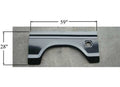 LEFT WHEEL OPNG REPAIR PANEL W/ SQUARE GAS HOLE FORD P/U 7379; BRONCO 7879