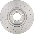 Brembo 04-10 Mazda 3/06-10 5 Front Premium Xtra Cross Drilled UV Coated Rotor