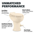 TOILET-TRAVELER 320 W/SPRAY BONE M