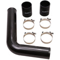 Wehrli 03-07 Dodge 5.9L Cummins Driver Side 3in Replacement Intercooler Pipe - Gloss Black