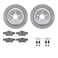 R1 Concepts Brake Rotor- Carbon Coated with Ceramic Pads Hdw Fits Mercedes-Benz GL320