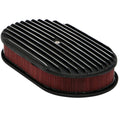 BLACK FINNED OVAL AIR CLEANER KIT 1