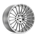 ~(35 lbs. 24X24X13)~ TSW TURBINA 22x11.0 5/120 ET25 CB76.1 TITANIUM SILVER W/MIRROR CUT FACE