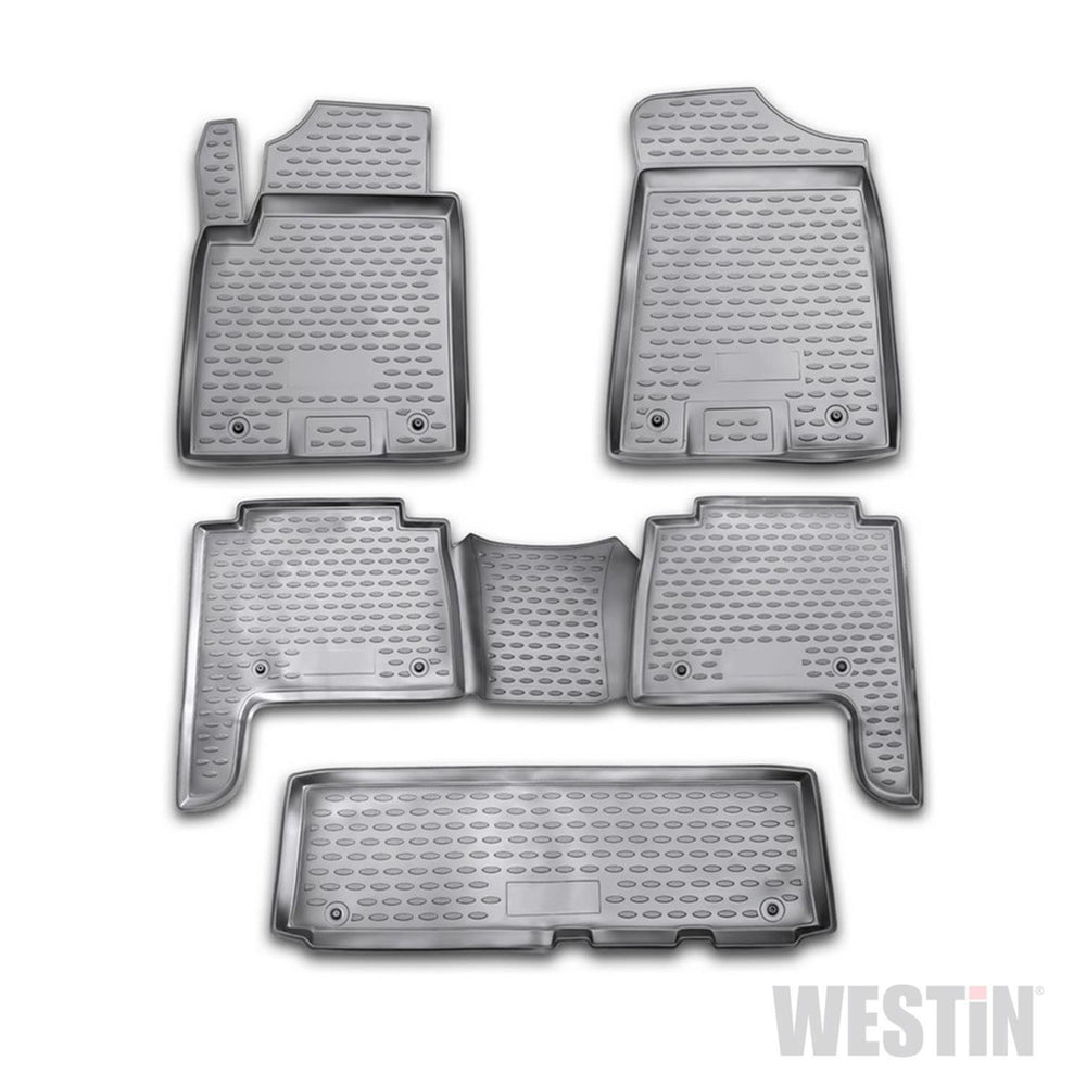 ~(12 lbs. 33X20X6)~ Profile Liners Front 2nd and 3rd Row Set Black QX56 2011-2013