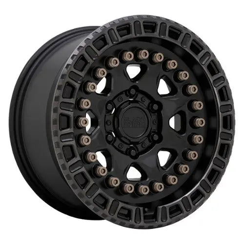BRCBN 18X9 6X4.5 M-BLK MACH-RNG 0MM