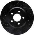 R1 07-15 Ford Edge Front Right Drilled & Slotted Geoperformance Rotor