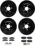 R1 07-15 Ford Edge Front Right Drilled & Slotted Geoperformance Rotor