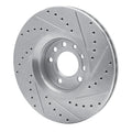 DFC 03-11 Cadillac BLS (Mexico) Front Left Drilled & Slotted Silver Brake Rotor