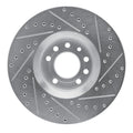 DFC 03-11 Cadillac BLS (Mexico) Front Left Drilled & Slotted Silver Brake Rotor