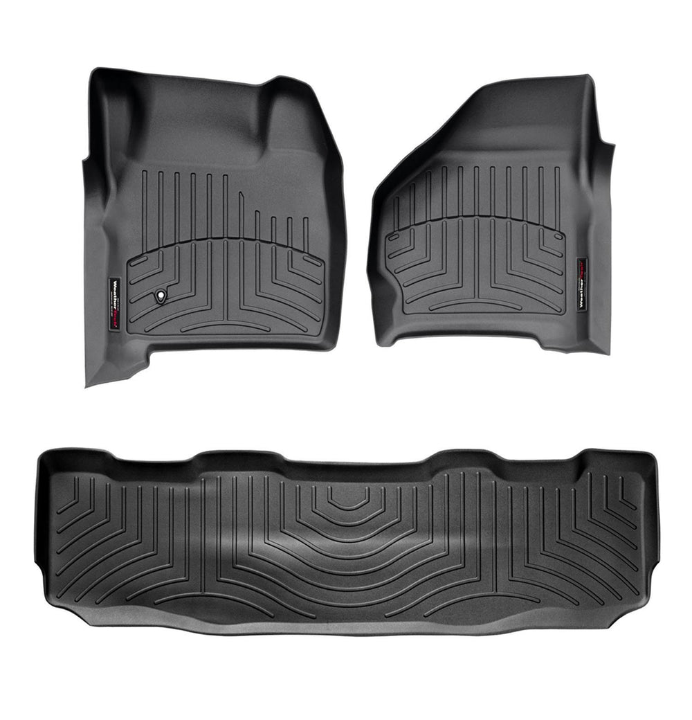 WeatherTech 99-07 Ford F250/F350/F450/F550 Front and Rear Floorliners - Black
