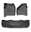 WeatherTech 99-07 Ford F250/F350/F450/F550 Front and Rear Floorliners - Black