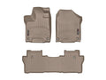 WeatherTech Tan Front and Rear Floorliners Fits -20-22 Pilot 45839-1-5