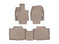 WeatherTech Tan Front and Rear Floorliners Fits -20-25 Highlander Hybrid 451609-1-4