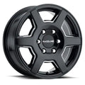 Raceline 156B Surge 18x8in / 6x139.7 BP / 15mm Offset / 106.1mm Bore - Black & Milled Wheel