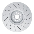 R1 08-11 BMW M3 Front Right Drilled Geo-Carbon Series Rotor