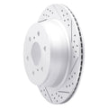 DFC 07-20 Cadillac Escalade ESV Rear Right Drilled & Slotted Geoperformance Rotor