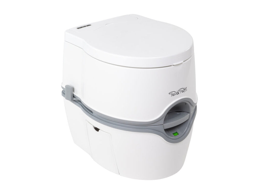PORTA POTTI 565E WHITE/GRAY PLASTIC PORTABLE TOILET 5.5 GALLONS