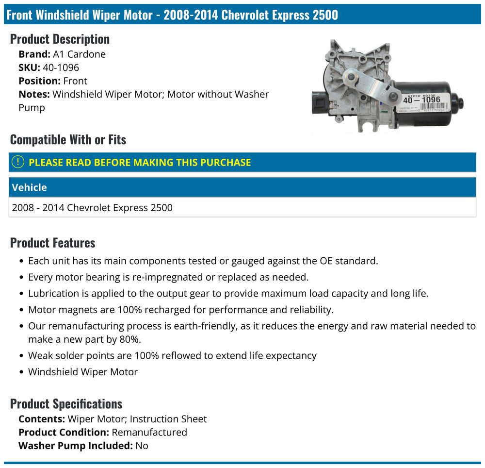A1 REMFG INC auto part