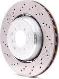 DFC 08-11 BMW 1 Series M Front Left Drilled Hi-Carbon Alloy Geomet Coated Rotor