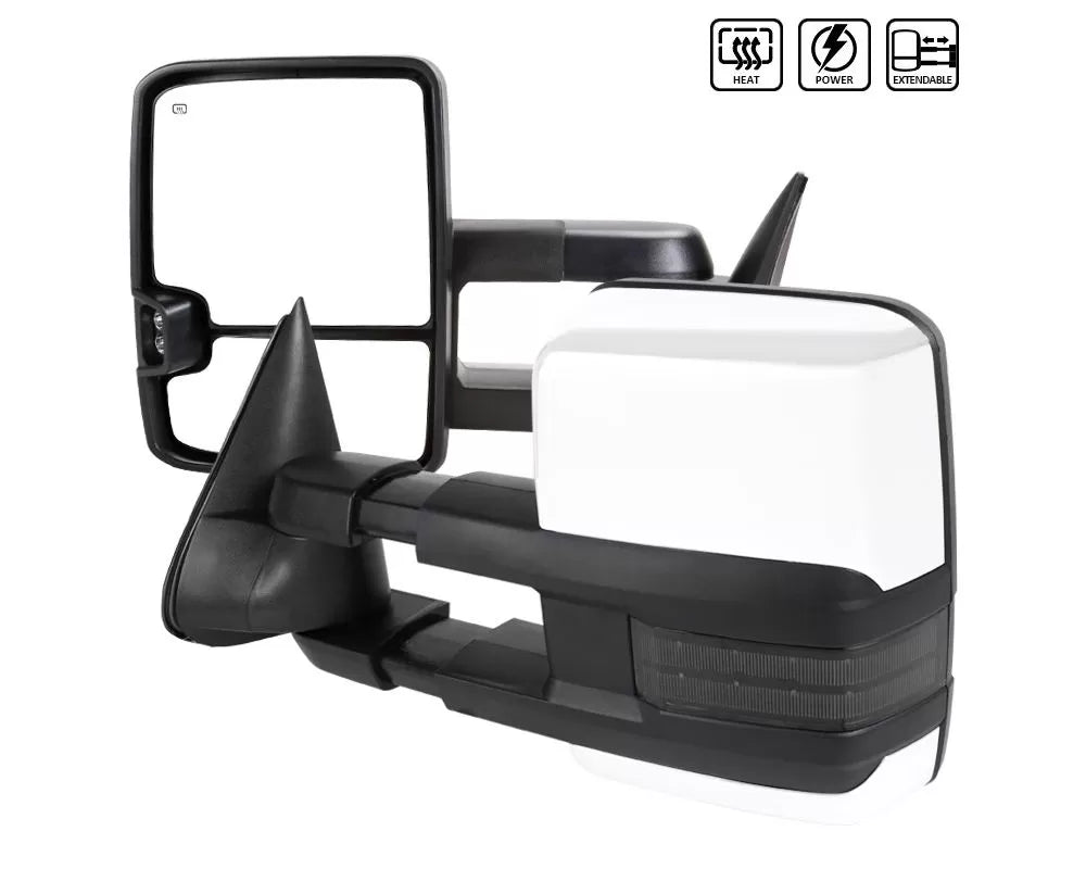 TOWING MIRROR CHROME CVR POWER HEAT