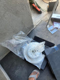 R1 05-10 Jeep Commander Front Left Drilled Black Brake Rotor