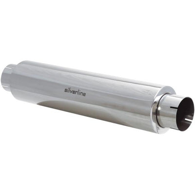 MUFFLER SILVERLINE 409SS 6IN ROUND 30IN OAL 4IN ID