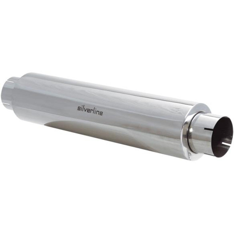 MUFFLER SILVERLINE 409SS 6IN ROUND 30IN OAL 4IN ID