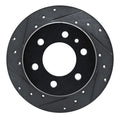 R1 19-25 Freightliner SprintER 1500 Rear Left Drilled & Slotted Black Brake Rotor