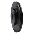 R1 13-21 Infiniti JX35 Front Right Slotted Black Brake Rotor