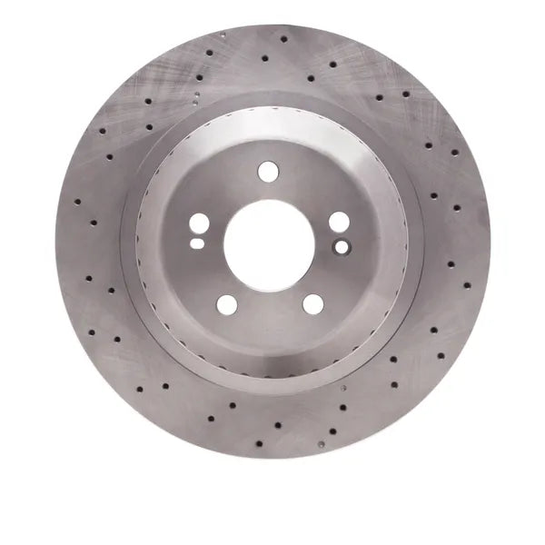 R1 14-21 Mercedes-Benz Maybach S550 Rear Drilled Black Brake Rotor