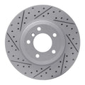 DFC 01-08 BMW 330I Front Right Drilled & Slotted Geoperformance Rotor