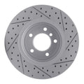 DFC 01-08 BMW 330I Front Right Drilled & Slotted Geoperformance Rotor