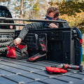 BuiltRight Industries 2022+ Rivian R1T Bedside Rack System - Bedside Molle 1 Panel
