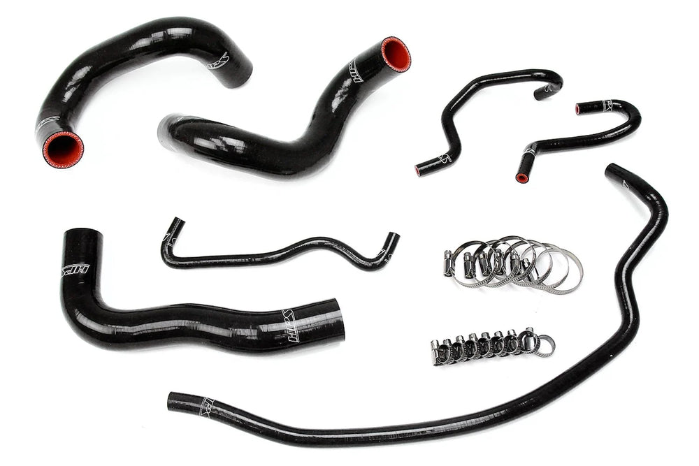 HPS Performance Black Reinforced Silicone Radiator Hose Kit Coolant for Toyota 14-18 Corolla 1.8L