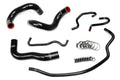 HPS Performance Black Reinforced Silicone Radiator Hose Kit Coolant for Toyota 14-18 Corolla 1.8L