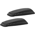 Mustang 14-23 HD FL Touring Saddlebag Lid Covers (Pair) Deluxe - Black w/ Red Stitching