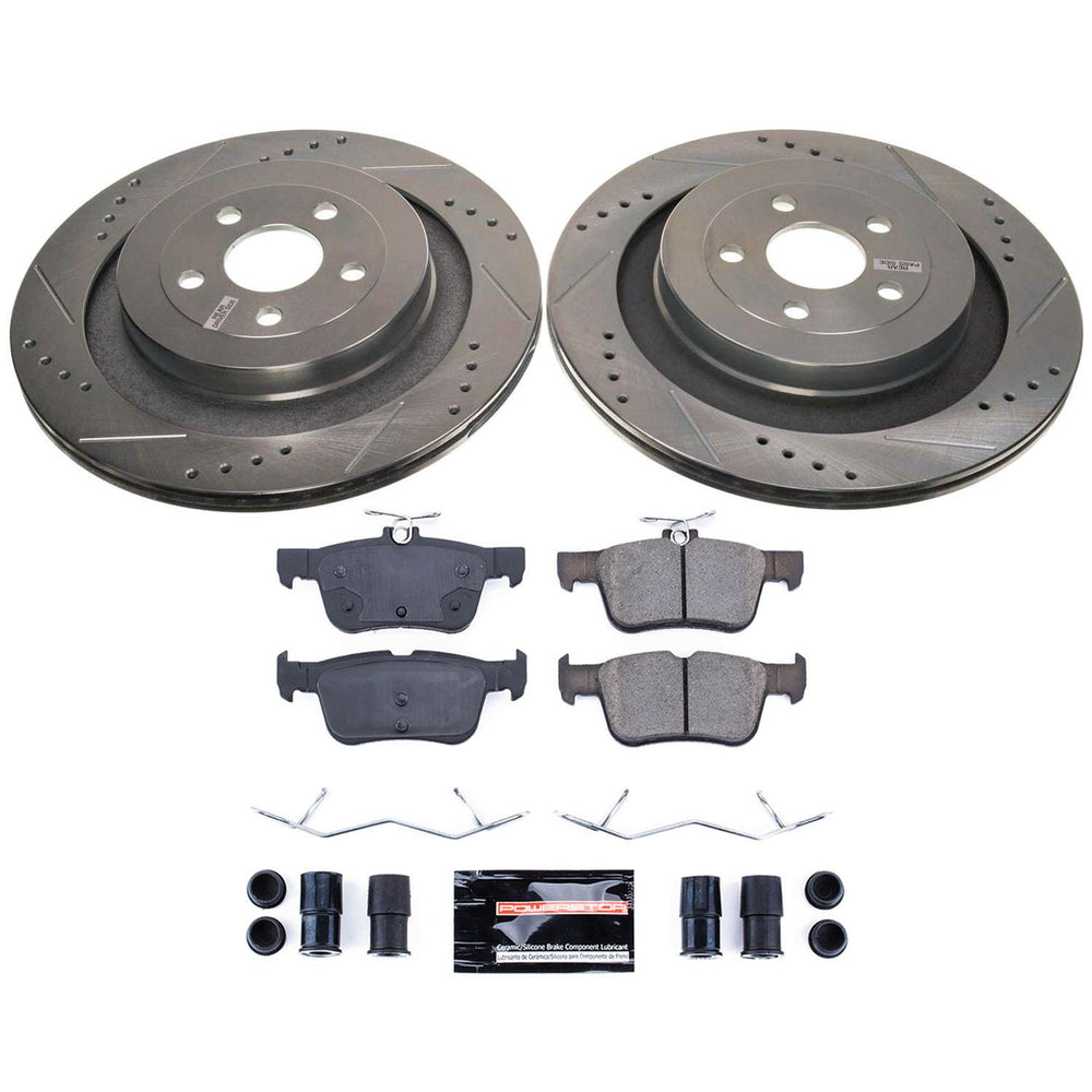 Power Stop 22-24 Ford Edge Rear Z23 Evolution Brake Kit