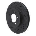 R1 02-05 Ford Explorer Front Left Drilled & Slotted Black Brake Rotor