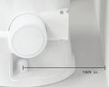 401 ESSENTIAL RV TOILET WITH PLASTIC BOWL SHORT WHITE