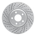 R1 08-25 Audi A5 Front Left Drilled & Slotted Geoperformance Rotor