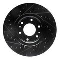 R1 02-09 Buick Rainier Front Right Drilled & Slotted Black Brake Rotor